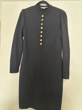 ST. JOHN Collection Santana Knit Dress Womens Size 6 Black